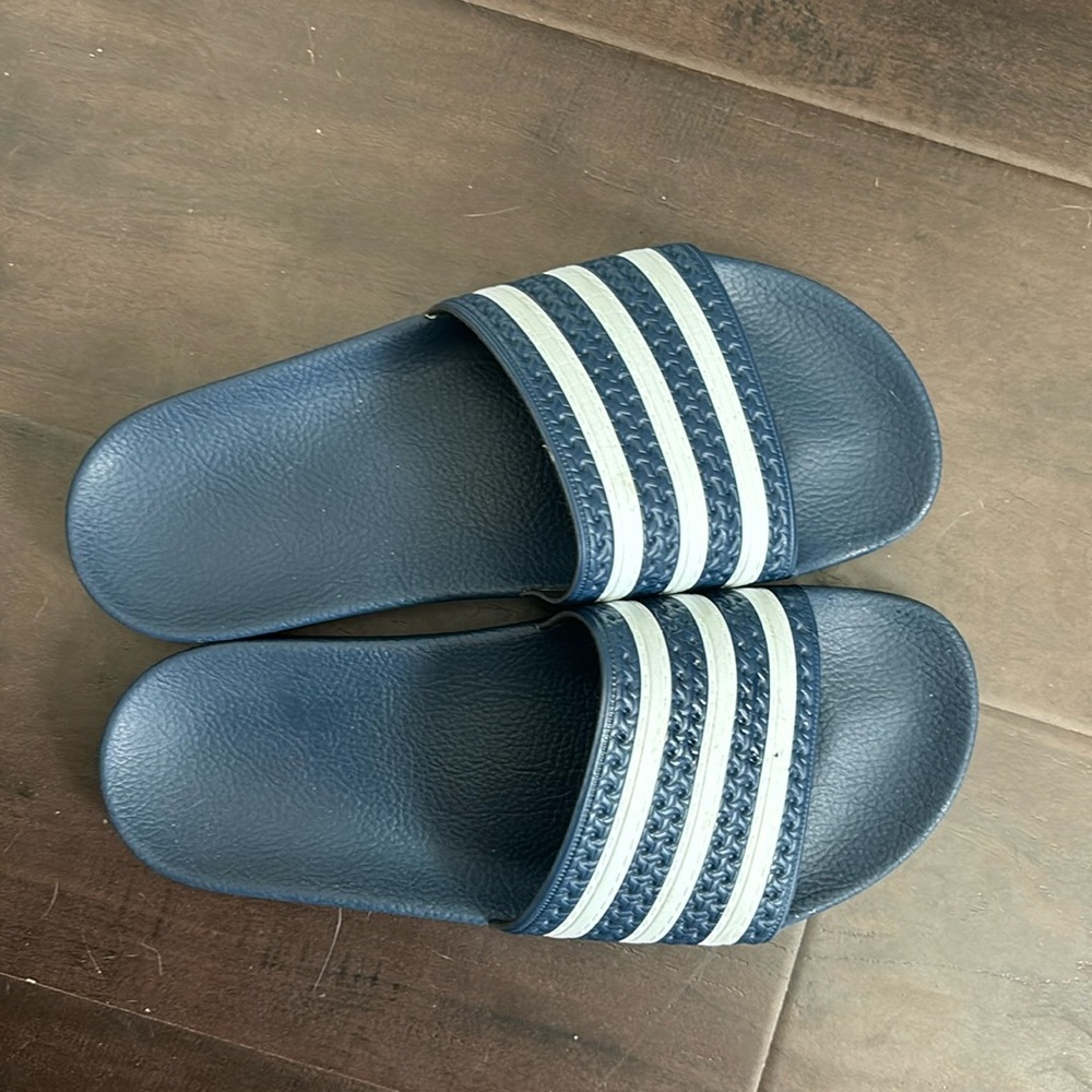 ADIDAS NAVY BLUE SLIDES